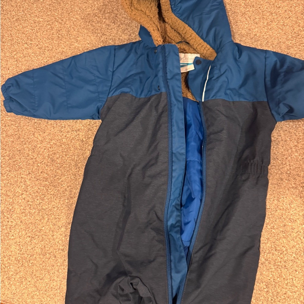 Blue 12-18 month Columbia Hooded Snowsuit